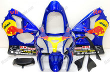 Laden Sie das Bild in den Galerie-Viewer, Blau-schwarzer Red Bull - NINJA ZX-6R 00-02 Verkleidungssatz
