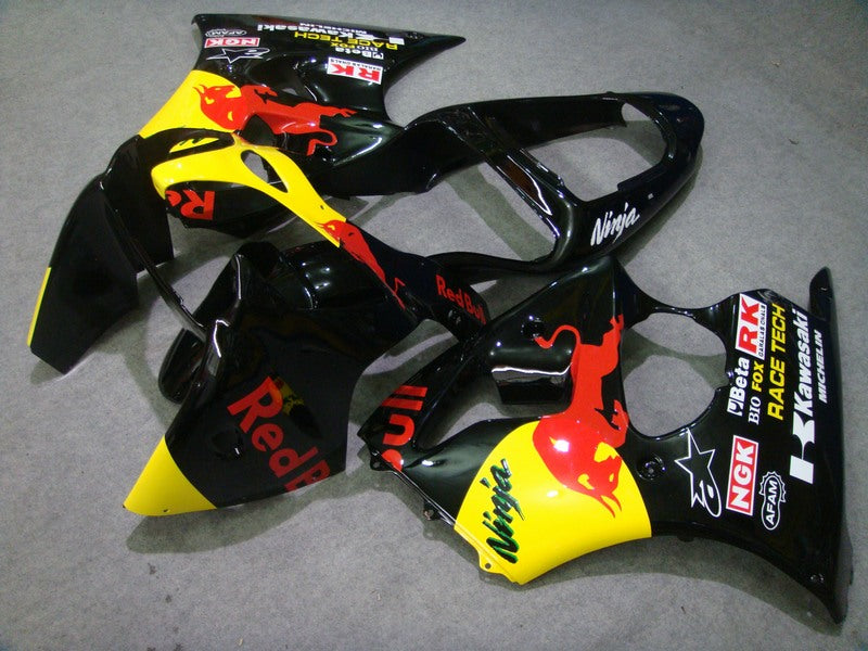 Black Red Bull - NINJA ZX-6R 00-02 Verkleidungskit