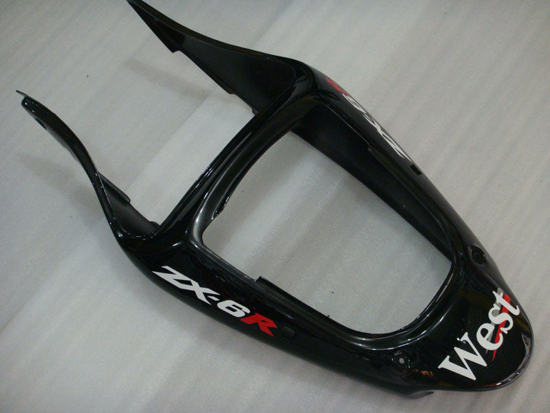 Schwarz-Weiß-Westen – NINJA ZX-6R 00-02 Verkleidungssatz