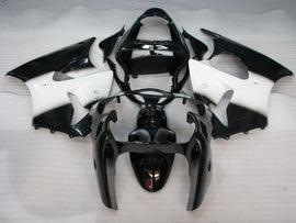 Schwarz und Weiß, keine Aufkleber – NINJA ZX-6R 00–02 Verkleidungssatz