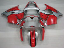 Laden Sie das Bild in den Galerie-Viewer, Roter und silberner Fabrikstil – NINJA ZX-6R 00-02 Verkleidungssatz
