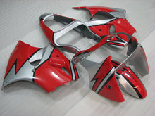 Laden Sie das Bild in den Galerie-Viewer, Roter und silberner Fabrikstil – NINJA ZX-6R 00-02 Verkleidungssatz
