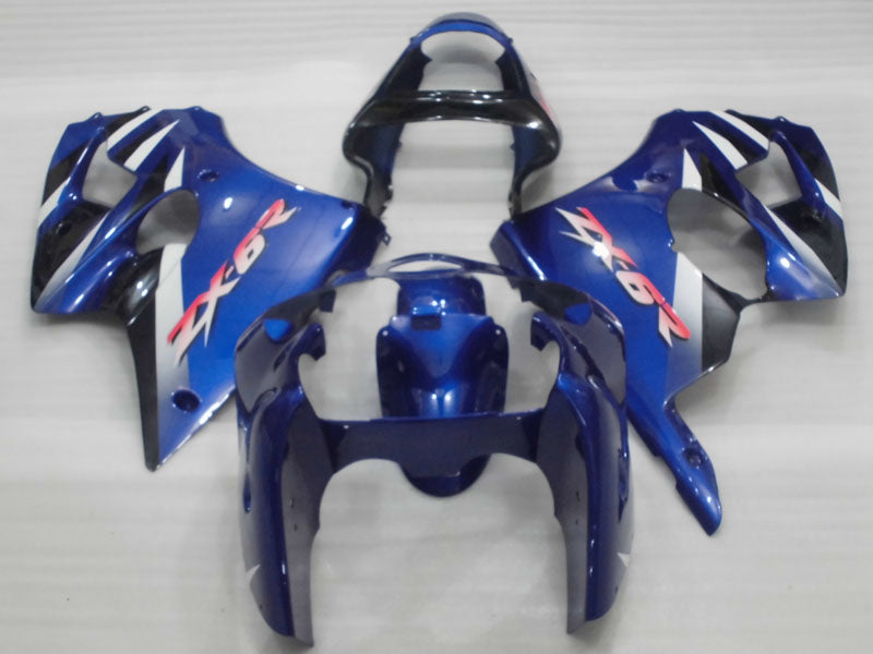 Blau-schwarzer Factory Style – NINJA ZX-6R 00-02 Verkleidungssatz