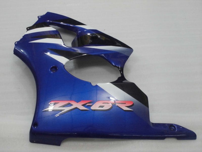 Blau-schwarzer Factory Style – NINJA ZX-6R 00-02 Verkleidungssatz