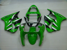 Laden Sie das Bild in den Galerie-Viewer, Grün-schwarzer Factory Style – NINJA ZX-6R 00-02 Verkleidungssatz