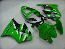 Laden Sie das Bild in den Galerie-Viewer, Grün-schwarzer Factory Style – NINJA ZX-6R 00-02 Verkleidungssatz