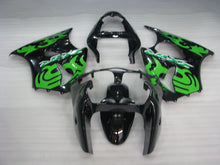 Laden Sie das Bild in den Galerie-Viewer, Schwarz-grüner Factory Style – NINJA ZX-6R 00-02 Verkleidungssatz