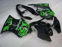 Laden Sie das Bild in den Galerie-Viewer, Schwarz-grüner Factory Style – NINJA ZX-6R 00-02 Verkleidungssatz
