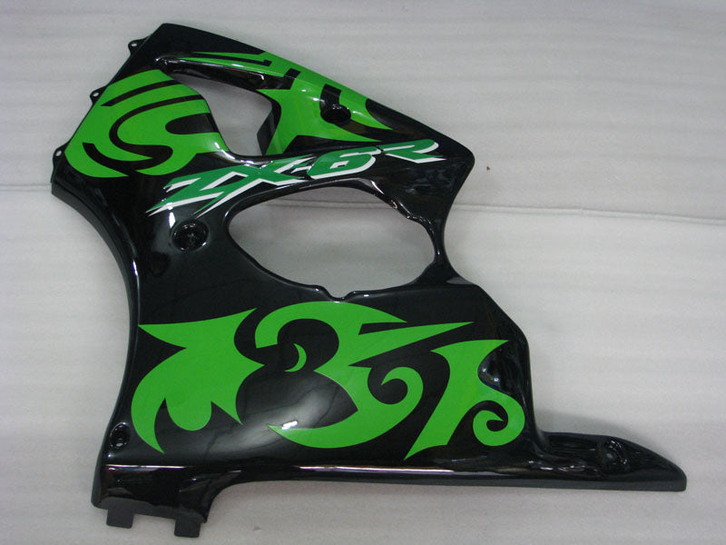 Schwarz-grüner Factory Style – NINJA ZX-6R 00-02 Verkleidungssatz