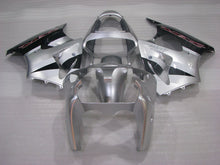 Laden Sie das Bild in den Galerie-Viewer, Silber- und Schwarz-Werksstil – NINJA ZX-6R 00-02 Verkleidungssatz