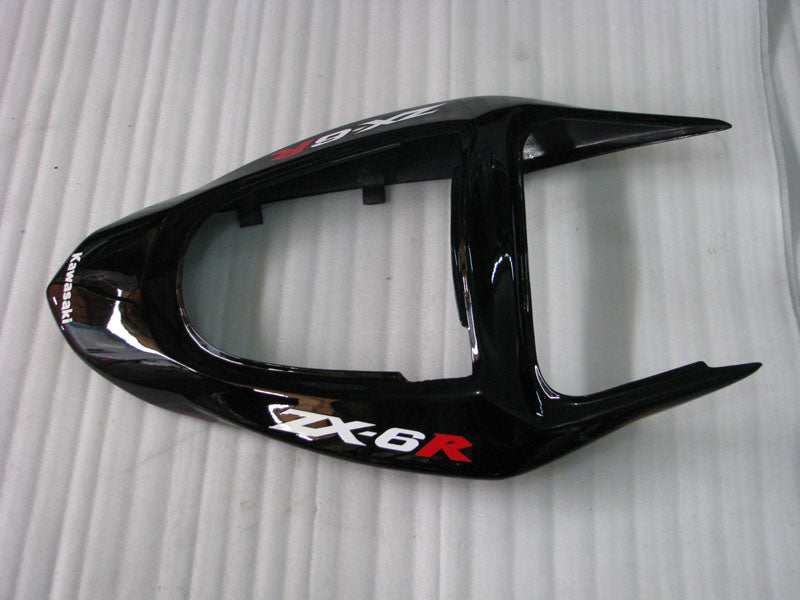 Black and Red Flame - NINJA ZX-6R 03-04 Fairing Kit