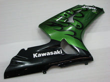 Laden Sie das Bild in den Galerie-Viewer, Green and Black Flame - NINJA ZX-6R 03-04 Fairing Kit