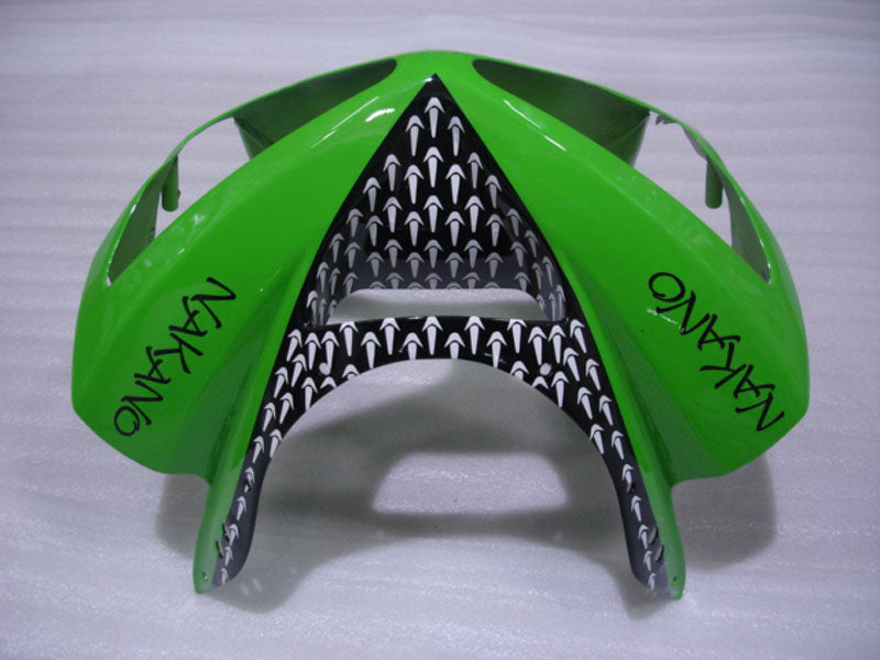 Green and Black FUCHS - NINJA ZX-6R 03-04 Fairing Kit