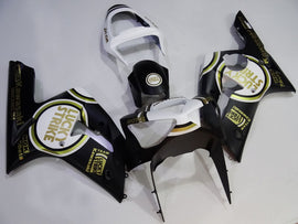 Schwarz-Weiß Lucky Strike - NINJA ZX-6R 03-04 Verkleidungskit