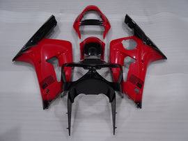 Roter und schwarzer Factory Style - NINJA ZX-6R 03-04 Verkleidungssatz