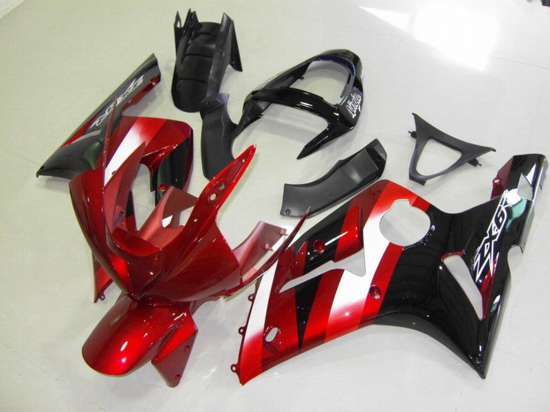 Rot Schwarz Factory Style - NINJA ZX-6R 03-04 Verkleidungskit