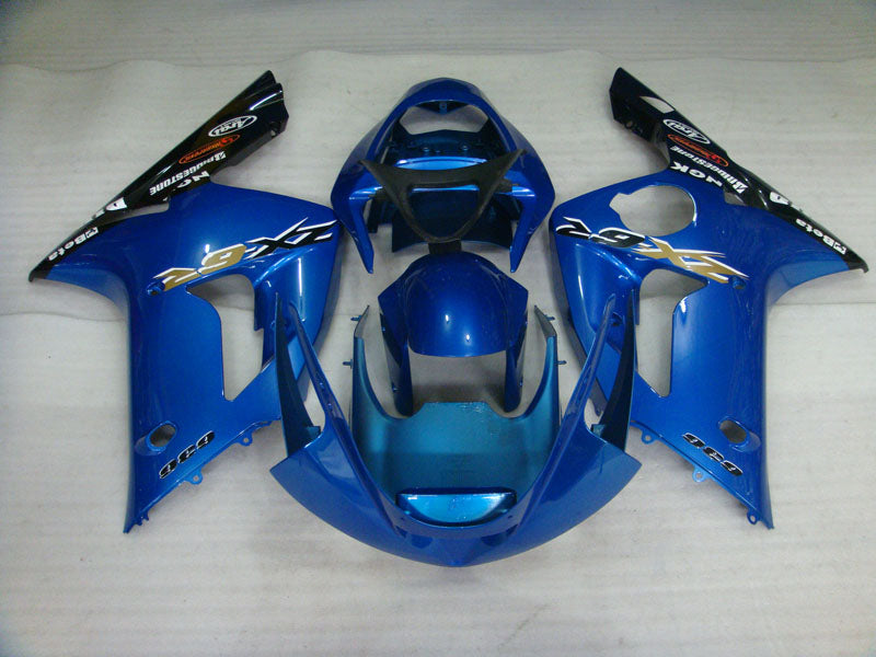 Blau-schwarzer Factory Style – NINJA ZX-6R 03-04 Verkleidungssatz