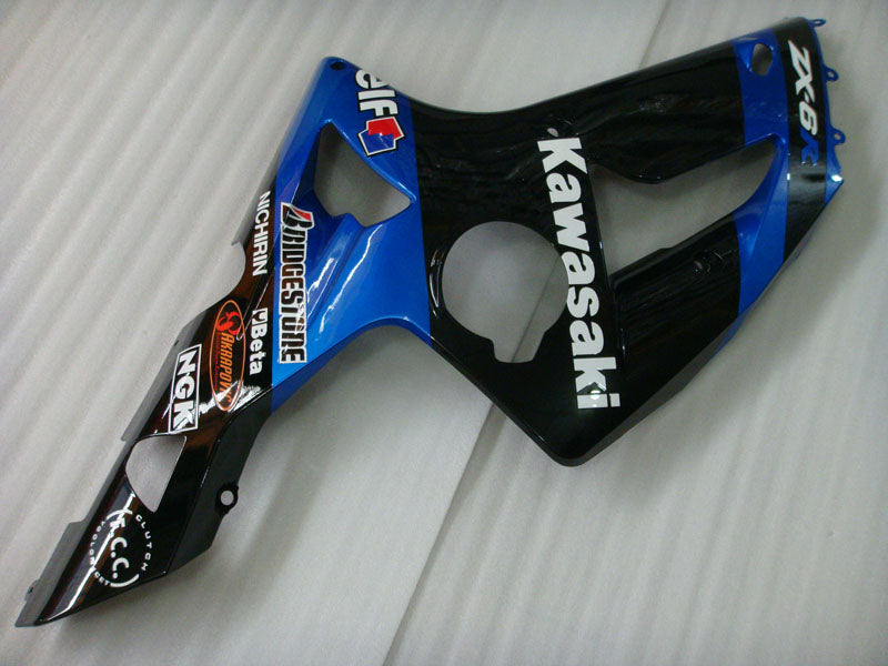 Blau-Schwarz Factory Style - NINJA ZX-6R 03-04 Verkleidungskit