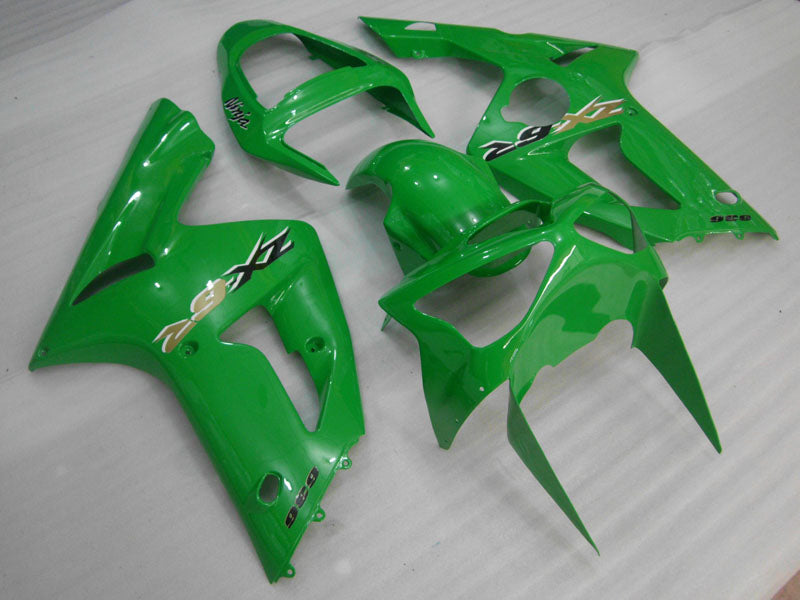 Glänzend grüner Factory Style - NINJA ZX-6R 03-04 Verkleidungssatz