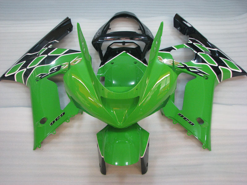 Grün-schwarzer Factory Style - NINJA ZX-6R 03-04 Verkleidungssatz