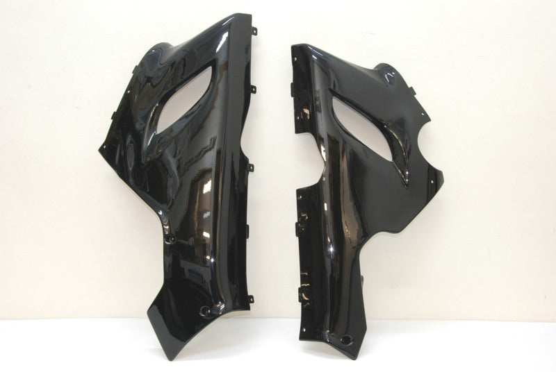 Schwarze und rote Flamme - NINJA ZX-6R 05-06 Verkleidungssatz