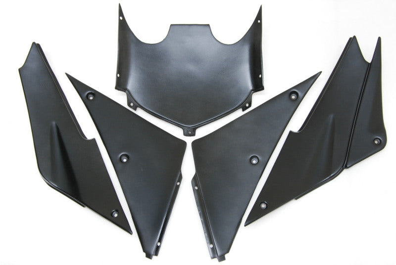 Schwarze und rote Flamme - NINJA ZX-6R 05-06 Verkleidungssatz