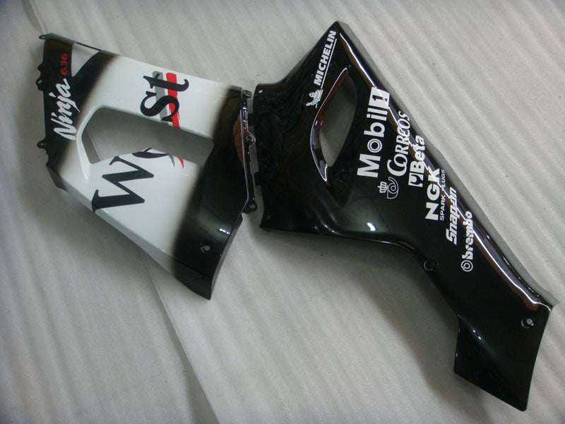 Schwarz-Weiß-Westen - NINJA ZX-6R 05-06 Verkleidungssatz