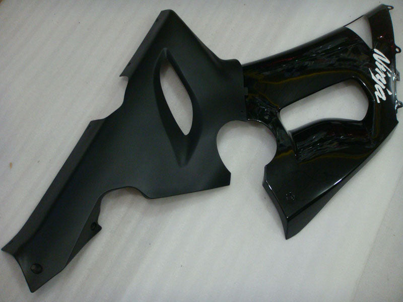 Schwarzer und mattschwarzer Factory Style – NINJA ZX-6R 05-06 Verkleidungssatz