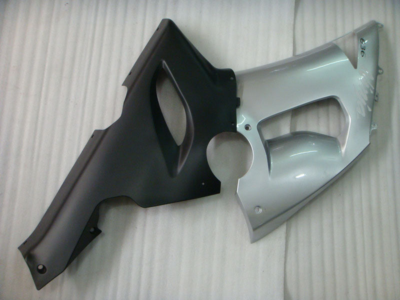 Silber und Mattschwarz Factory Style - NINJA ZX-6R 05-06 Verkleidungskit