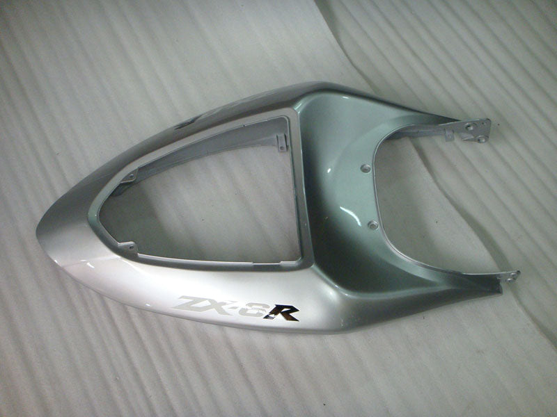 Silber und Mattschwarz Factory Style - NINJA ZX-6R 05-06 Verkleidungskit