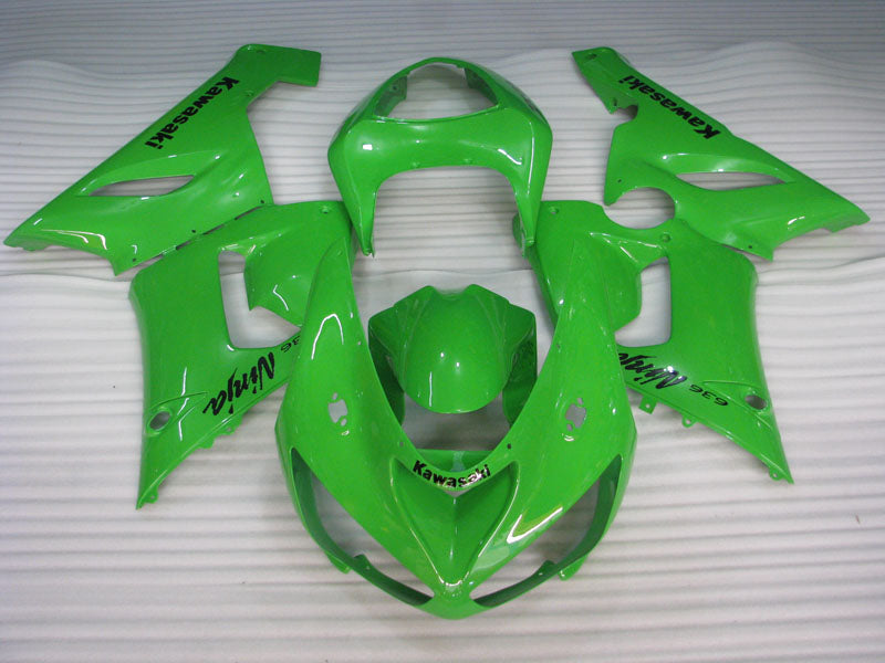 Komplett grüner Factory Style – NINJA ZX-6R 05-06 Verkleidungssatz