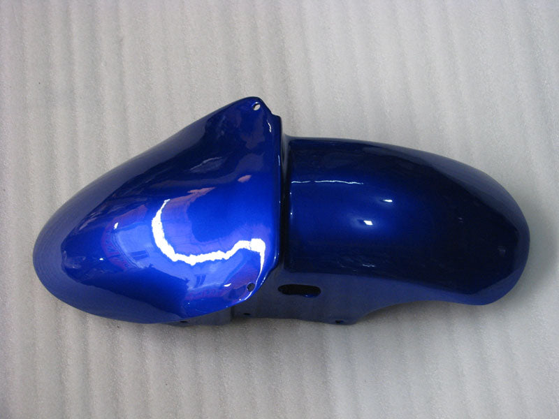 Blau mit silberner Flamme – Verkleidungssatz für die NINJA ZX-9R (Baujahre 1998–1999)