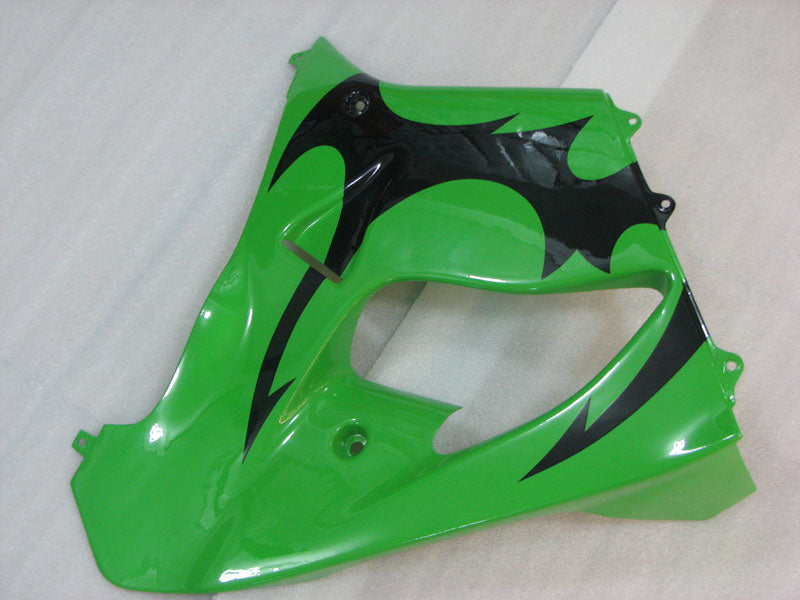 Grün mit schwarzer Flamme – Verkleidungssatz für die NINJA ZX-9R (Baujahre 1998–1999)