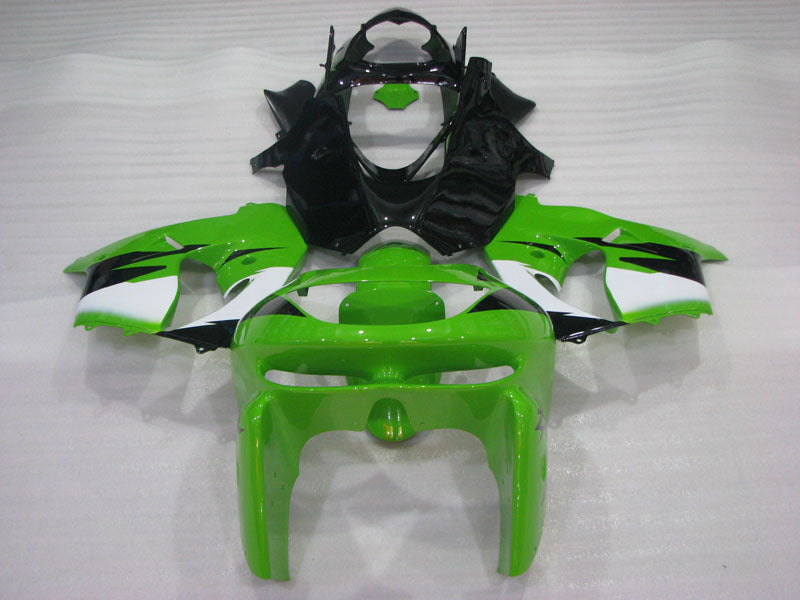 Verkleidungssatz im Werksstil, grün, schwarz und weiß – NINJA ZX-9R 98-99