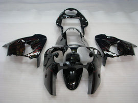 Schwarz-Rote Flamme – Verkleidungssatz für Ninja ZX-9R (Baujahre 2000–2001)
