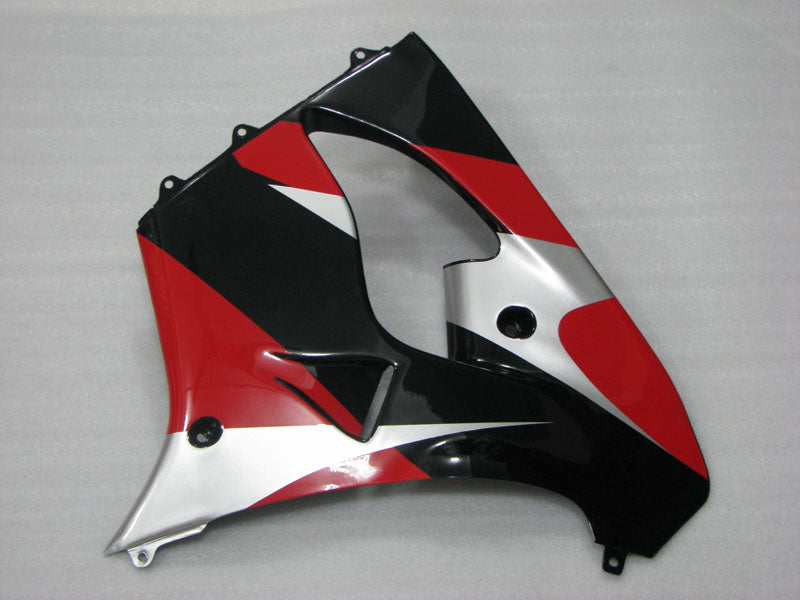Rot-schwarz-silbernes Werksdesign – NINJA ZX-9R 00-01 Verkleidungssatz