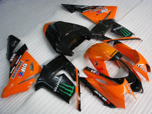 Laden Sie das Bild in den Galerie-Viewer, Orange and Black Monster - NINJA ZX-10R 04-05 Fairing Kit