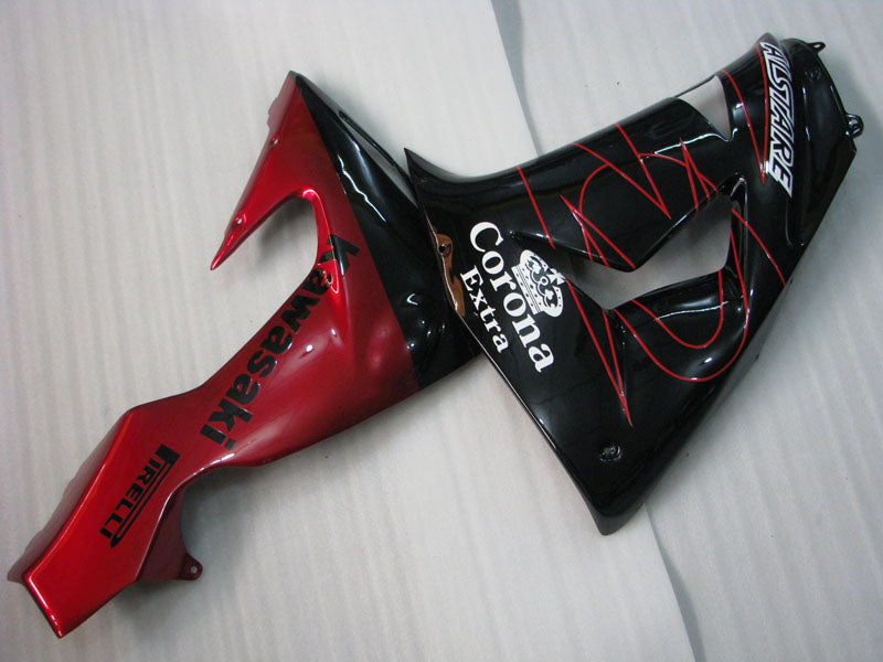 Black and Red Corona - NINJA ZX-10R 06-07 Fairing Kit