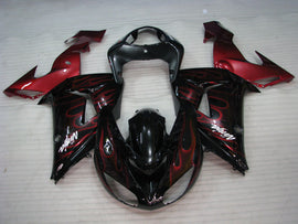 Black Red Flame - NINJA ZX-10R 06-07 Fairing Kit