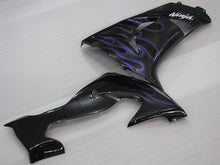 Laden Sie das Bild in den Galerie-Viewer, Black and Purple Flame - NINJA ZX-10R 06-07 Fairing Kit