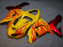 Laden Sie das Bild in den Galerie-Viewer, Yellow and Red Flame - NINJA ZX-10R 06-07 Fairing Kit
