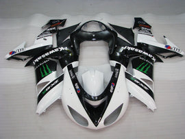 White and Black Monster - NINJA ZX-10R 06-07 Fairing Kit
