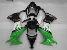 Laden Sie das Bild in den Galerie-Viewer, Green and Black White Monster - NINJA ZX-10R 08-10 Fairing Kit
