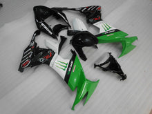Laden Sie das Bild in den Galerie-Viewer, Green and Black White Monster - NINJA ZX-10R 08-10 Fairing Kit