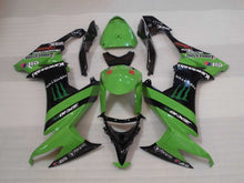 Laden Sie das Bild in den Galerie-Viewer, Green and Black Monster - NINJA ZX-10R 08-10 Fairing Kit