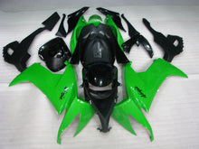 Laden Sie das Bild in den Galerie-Viewer, Green and Black Factory Style - NINJA ZX-10R 08-10 Fairing Kit