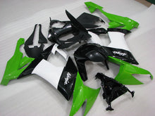 Laden Sie das Bild in den Galerie-Viewer, Green and Black White Factory Style - NINJA ZX-10R 08-10 Fairing Kit