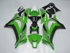 Green and Black PIRELLI - NINJA ZX-10R 11-15 Fairing Kit