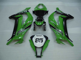 Green and Black with Number 85 PIRELLI - NINJA ZX-10R 11-15 Fairing Kit