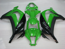 Laden Sie das Bild in den Galerie-Viewer, Green Black and Matte Black Factory Style - NINJA ZX-10R 11-15 Fairing Kit